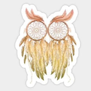 Dream Catcher Owl Sticker